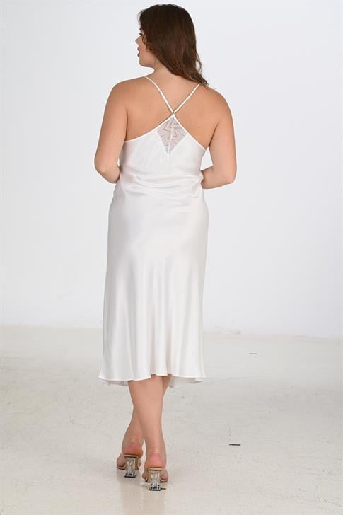 Aria`s Closet 2li Ekru Sabahlık Takımı Bigsize 6224 Aria`s Closet 2li Ekru Sabahlık Takımı Bigsize 6224