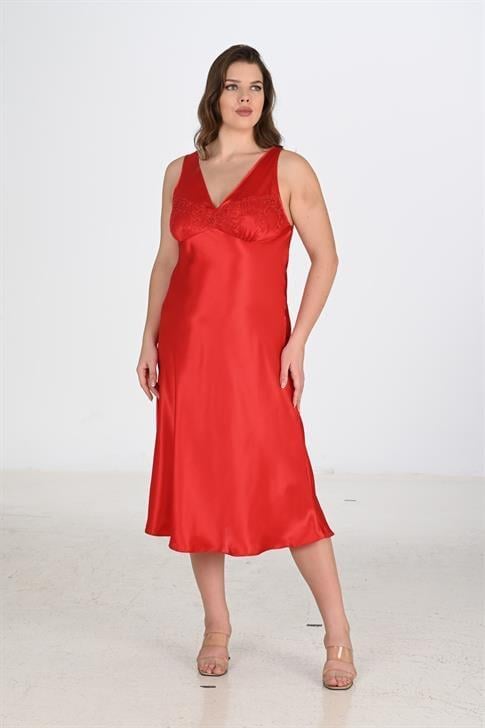 Aria`s Closet 2li Kırmızı Sabahlık Takımı Bigsize 6226 Aria`s Closet 2li Kırmızı Sabahlık Takımı Bigsize 6226