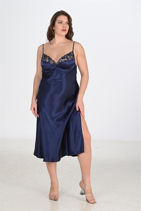 Aria`s Closet 2li Lacivert Sabahlık Takımı Bigsize 6228 Aria`s Closet 2li Lacivert Sabahlık Takımı Bigsize 6228