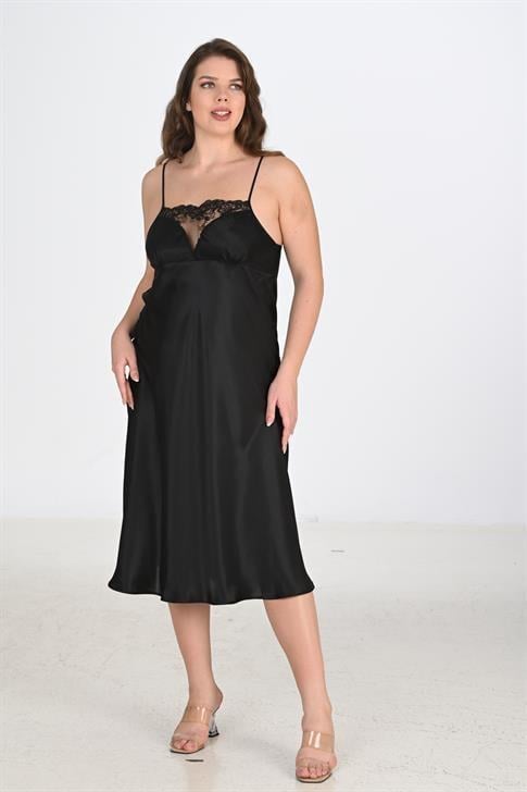 Aria`s Closet 2li Siyah Sabahlık Takımı Bigsize 6221 Aria`s Closet 2li Siyah Sabahlık Takımı Bigsize 6221