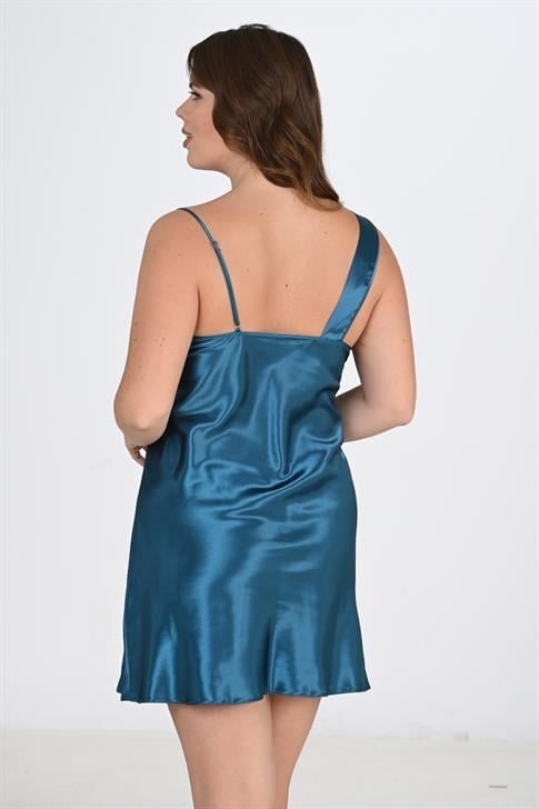 Aria`s Closet Büyük Beden 2li Petrol Sabahlık Takımı Bigsize 6206 Aria`s Closet Büyük Beden 2li Petrol Sabahlık Takımı Bigsize 6206