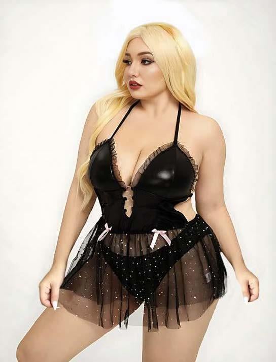 Aria`s Closet Büyük Beden Askılı Fantezi Tül Etekli Takım Aria`s Closet Büyük Beden Askılı Fantezi Tül Etekli Takım