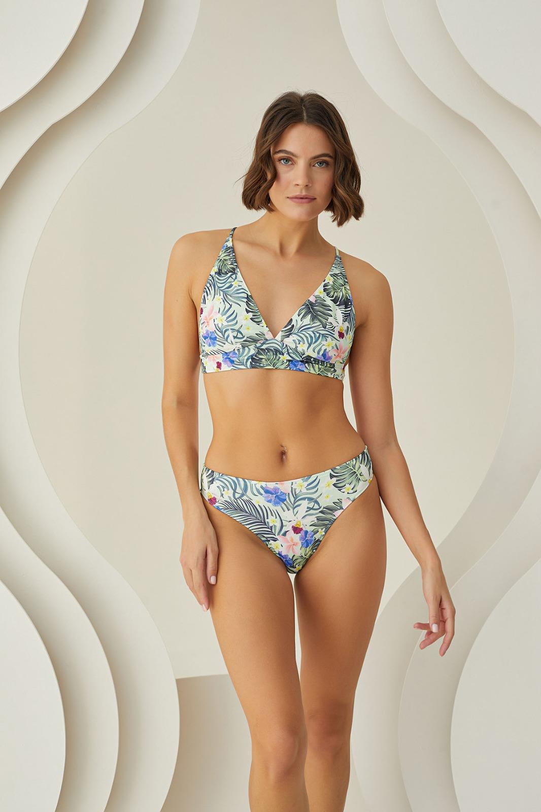 Aria`s Closet Özel Tasarım Tropikal Desenli Sırt Detaylı Bikini Takımı Aria`s Closet Özel Tasarım Tropikal Desenli Sırt Detaylı Bikini Takımı