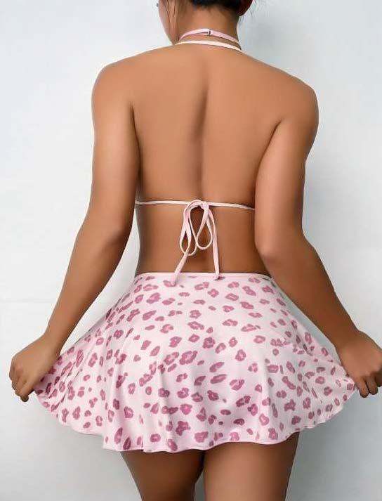 Aria`s Closet Pembe Öpücük Desenli Etekli Fantezi Hizmetçi Kostümü Aria`s Closet Pembe Öpücük Desenli Etekli Fantezi Hizmetçi Kostümü