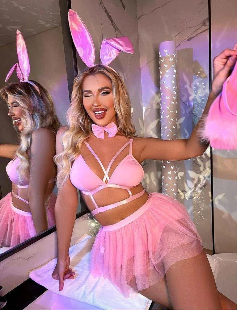 Aria`s Closet Pembe Tütü Etekli Fantezi Tavşan Kostümü Aria`s Closet Pembe Tütü Etekli Fantezi Tavşan Kostümü