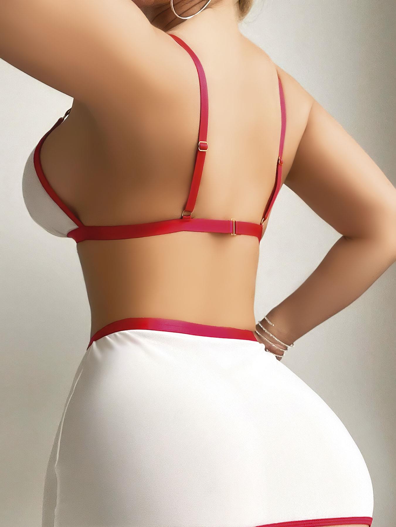 Aria`s Closet Seksi Sütyenli Mini Etekli Fantezi Hemşire Kostümü Aria`s Closet Seksi Sütyenli Mini Etekli Fantezi Hemşire Kostümü