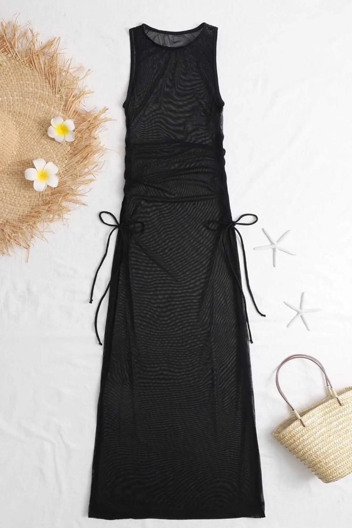 Aria`s Closet Uzun Yanlardan Ayarlanabilir Yazlık Mayo Üstü Elbise Pareo Aria`s Closet Uzun Yanlardan Ayarlanabilir Yazlık Mayo Üstü Elbise Pareo