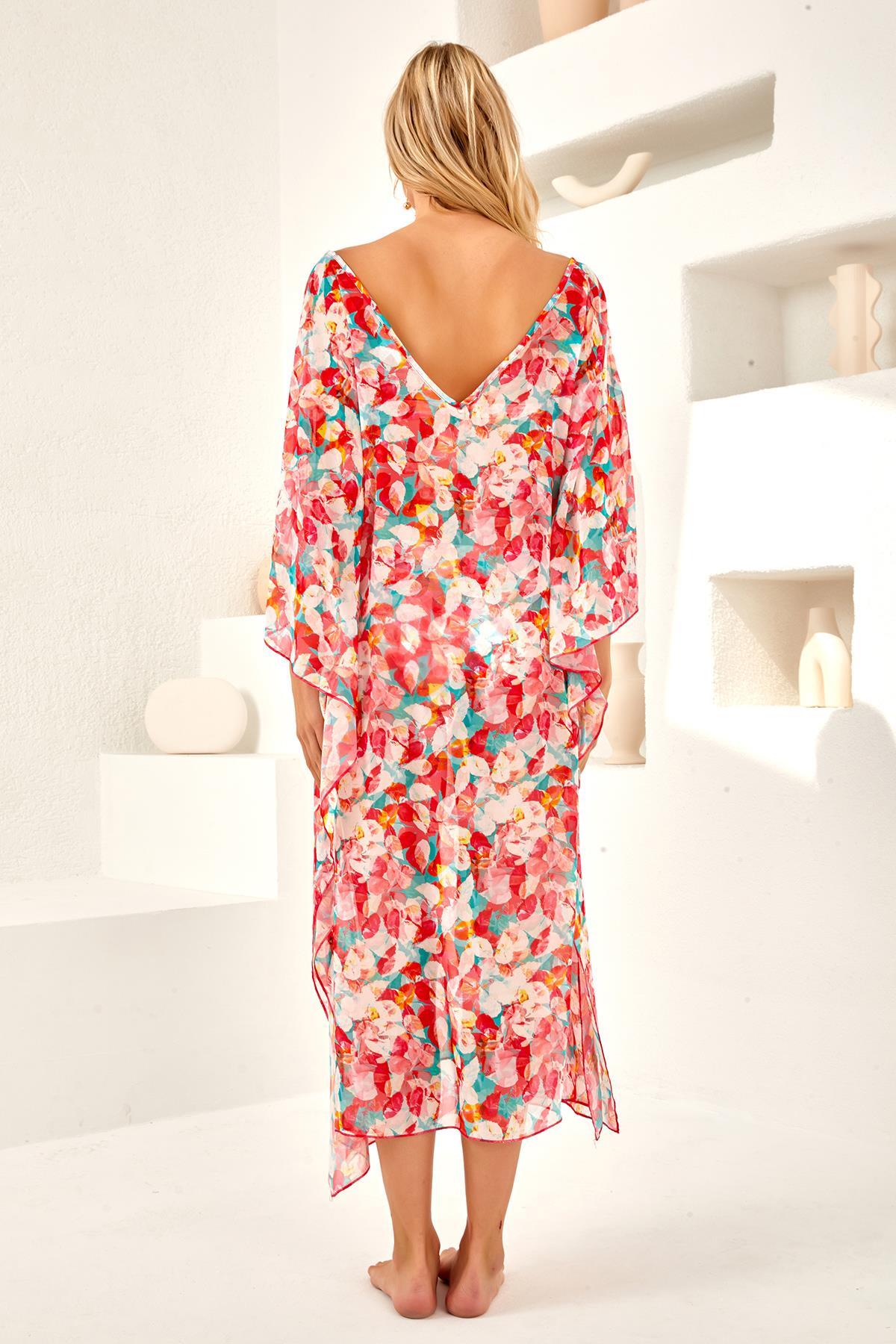 Aria`s Closet V Yaka Uzun Elbise Pareo Aria`s Closet V Yaka Uzun Elbise Pareo