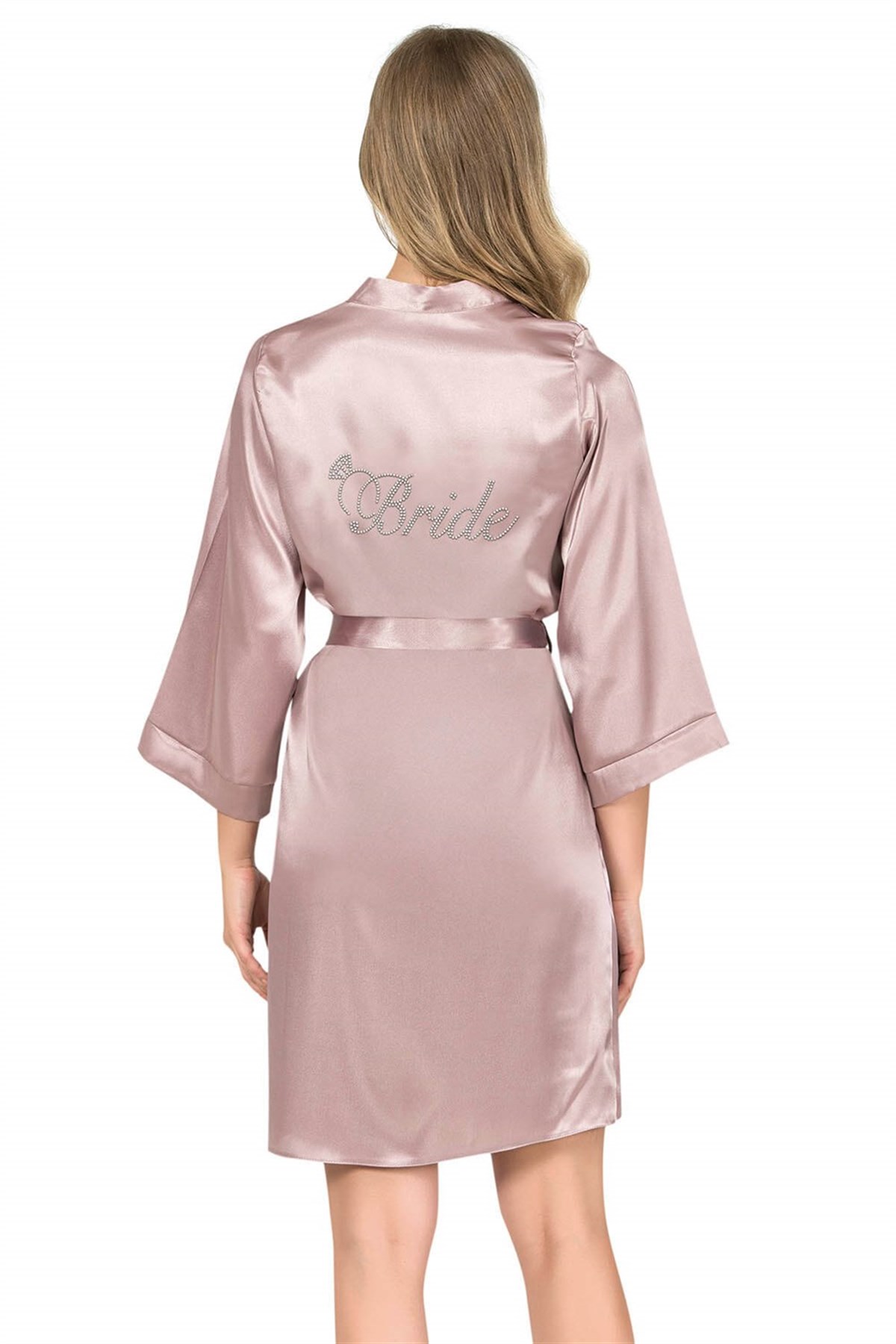 Aria`s Closet Vizon Kısa Saten Bride Sabahlık Aria`s Closet Vizon Kısa Saten Bride Sabahlık