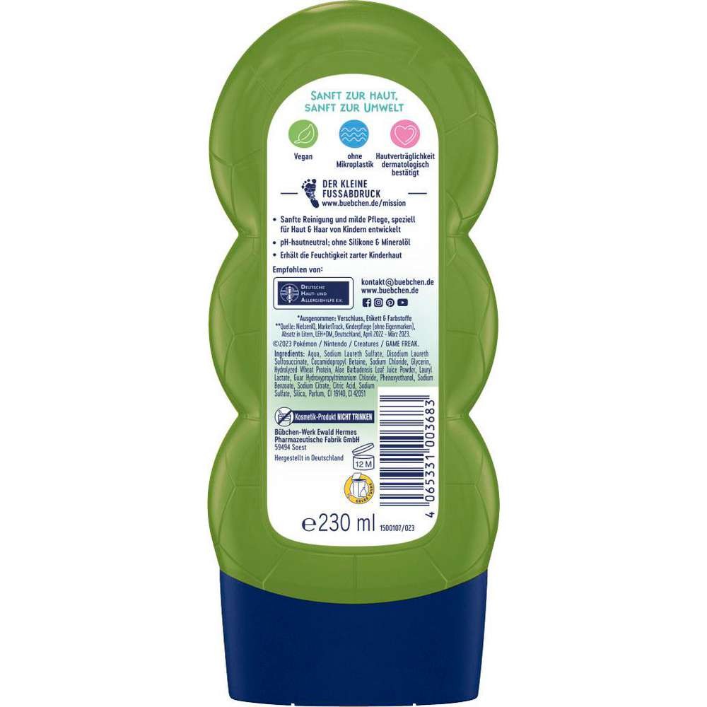 Bübchen Çocuk Şampuan&Duş Jeli 2 in 1 Pokemon Bulbasaur 230 ml Bübchen Çocuk Şampuan&Duş Jeli 2 in 1 Pokemon Bulbasaur 230 ml