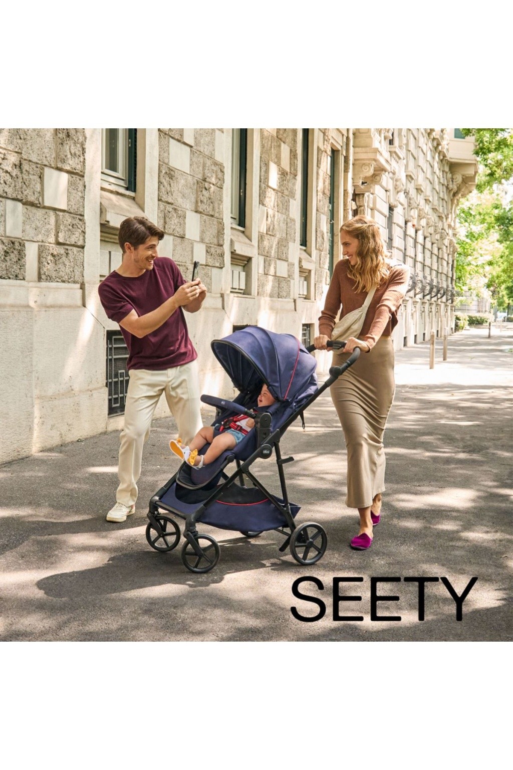 Chicco Seety Çift Yönlü Bebek Arabası - Florence Beige Chicco Seety Çift Yönlü Bebek Arabası - Florence Beige