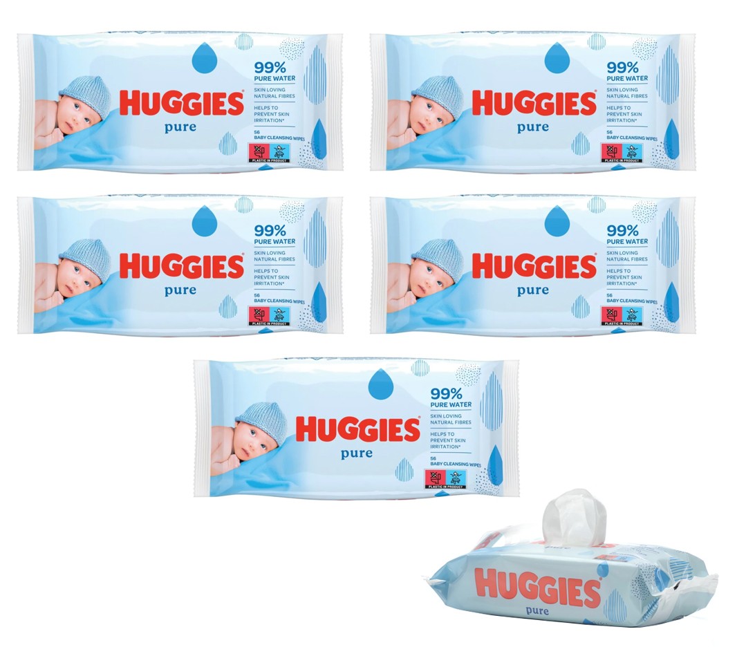 Huggies Pure Yenidoğan Hassas Islak Havlu 72 Yaprak 5`li Paket (432 Yaprak) Huggies Pure Yenidoğan Hassas Islak Havlu 72 Yaprak 5`li Paket (432 Yaprak)