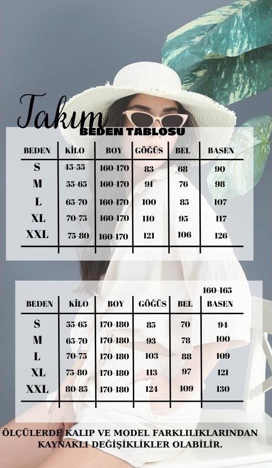 Pamuk Keten Şort Gömlek Kadın İkili Takım - Ekru Pamuk Keten Şort Gömlek Kadın İkili Takım - Ekru