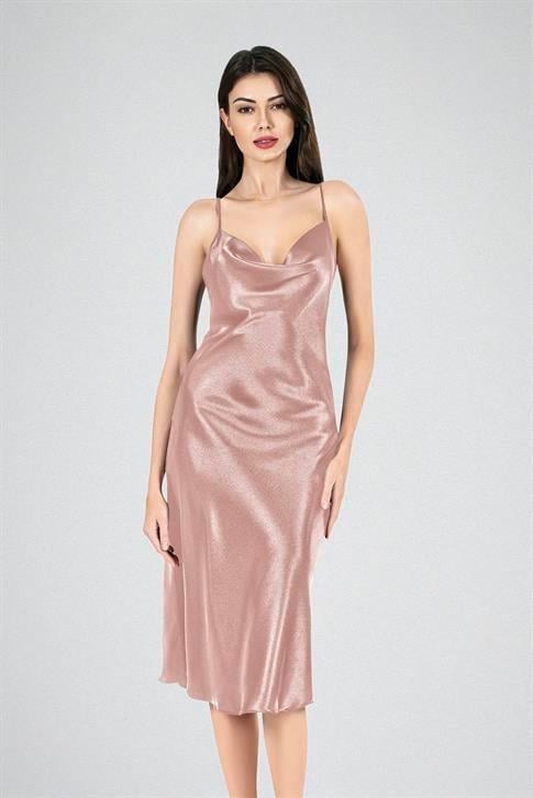 Aria`s Closet Uzun Gecelik Degaje Vizon Aria`s Closet Uzun Gecelik Degaje Vizon